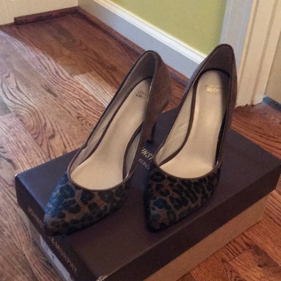 Johnston & Murphy Shoes - Johnson and Murphy calf hair and suede pump
